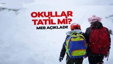 Türkiye'de Okullar 1 Hafta Tatil Edildi